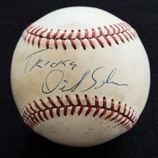 Dick Selma Signed Rawlings Baseball JSA COA Mets Padres Phillies RARE picture