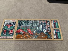 PEARL JAM: 2018 Seattle Home Shows Poster by BRAD KLAUSEN, 12x32