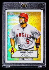 Albert Pujols RARE RETRO CHROME SPECKLE REFRACTOR CARD Angels HOF picture