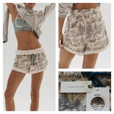 Daily Practice by Anthropologie Rocky Mountain High-Rise Sweat Shorts XL NWT $78 picture