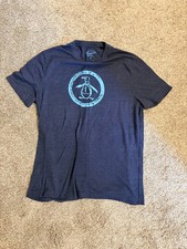 Original Penguin Munsingwear Men's Large Navy Blue Graphic Logo T-Shirt SS picture