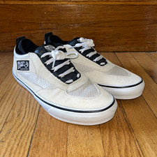 Vans x PALACE Safe Lows Skateboarding Shoes White/Black Waffle Sole men’s 9.5 picture