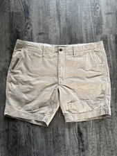 Polo Ralph Lauren Straight Fit Chino Shorts Factory Distressed Khaki Size 42 picture