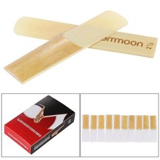 Ammoon 10-pack Pieces Strength 2.5 Bamboo Reeds For Eb Alto Saxophone Sax A AGQL picture