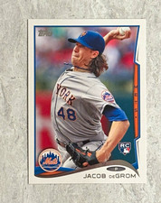 Topps Jacob deGrom 2014 Topps Update Series Rookie Base #US-50 New York Mets picture