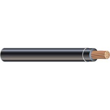 Southwire 20508802 Thhn Building Wire, Copper, 4/0, 1C, Black, Stranded, 500 Ft picture