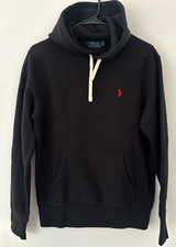 Polo Ralph Lauren Men's Classic Fleece Hoodie Pullover BLACK S NWT picture