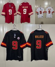2026 Men's WALKER #9 Black/White/Red Stitched Jersey-All Size picture