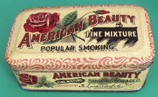 Vintage Early 1900's American Beauty Tobacco Tin by B. Leidersdorf Co. Wisconsin picture