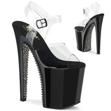 Pleaser 8 Inch Platform Pole Dancing Heels Ankle Strap Sandals Xtreme-808Sprs picture