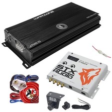 Gravity E7500.1D Warzone 7500W Amp + STX Audio STX850W Bass Processor + Amp Kit picture