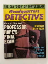Headquarters Detective Magazine July 1979 Pulp True Crime Professor Rape picture