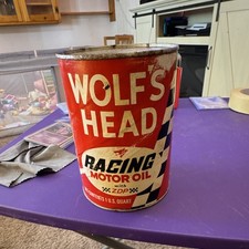 Wolf’s Head Racing Motor Oil Can Full Quart picture