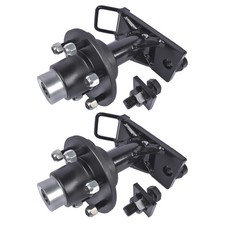 Upgraded 6x5.5 Lug Superior Shipping Container Wheels,Bolt-on Spindle Kit -2PCS picture