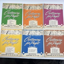 Vintage Cartooning For Profit by David Rand Lot Of 6 Complete Lessons 5-34 Great picture