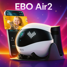 EBO Air 2 Smart Robot 2K Camera Pet Monitor Auto Charging WiFi App Control picture