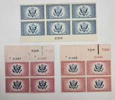 1935-36 US CE2 Type II & III Plate Blocks F21498/21494 F21497/21493 + Scott 771 picture