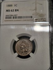 1888 1C Indian Head Cent MS62 Sharp  picture