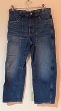 Madewell Darted Barrel-Leg Jeans Women’s 27 Blue Denim Patch Pocket 100% Cotton picture