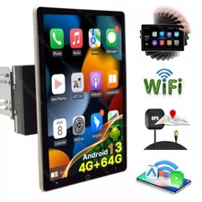 4+64G Android 13 Car Stereo Double 2DIN Rotatable 10.1