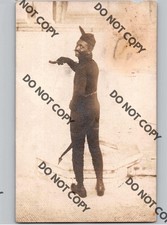 WOW c1910 African American Black Man Devil Krampus Costume Gay Interest Int RPPC picture