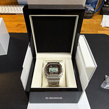 Casio G-SHOCK MR-G Digital Quartz 200m Bluetooth Silver Bracelet w/ Box picture