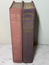 Lafayette Biography Book Lot 1936 1st Edition Latzko & 1938 W.E. Woodward picture