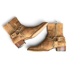 FW14 Saint Laurent Men’s Suede Wyatt Harness Boots Size 43 picture