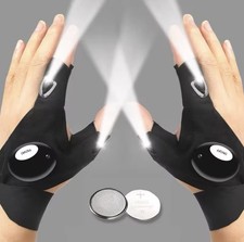 3 Pairs LED Flashlight Gloves (6 Gloves) Waterproof Light Gloves Work & Outdoor picture