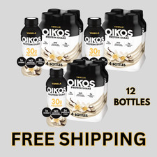 Oikos Protein Shake, Shelf Stable, Vanilla, 30g Protein, 12 fl oz, 12 Count picture