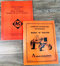 Allis Chalmers Model B Tractor Service Operators Owners Manuals Repair Shop AC picture