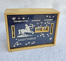 Vintage Sagittarius All Coin Calendar Bank Security First National Bank Zodiac picture