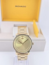 Movado Bold Access Men's Gold Tone Bracelet Watch - 3600912 ($795 MSRP) picture