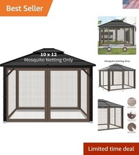 Gazebo Replacement Mosquito Netting Outdoor Universal Gazebo Canopy 4-Panels ... picture