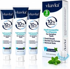 10% Hydroxyapatite Toothpaste 3 Packs, Fluoride Free Nano Hydroxyapatite picture
