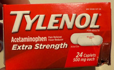 TYLENOL Extra Strength Acetaminophen 500 mg Caplets 24 ct EXP 01/2029 picture