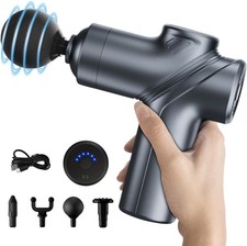 Deep Tissue Massage Gun Silent Motor, 4 Heads Portable Muscle Relax Massager picture