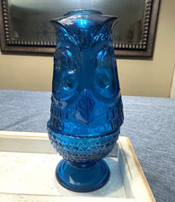 Viking Bluenique Fairy lamp.  Candle Holder for Home Decor.  Vintage. picture