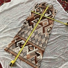 Rare auth Vtg Emilio Pucci geometric Aztec pattern ￼cotton jersey dress picture