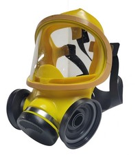MSA 7-204-3 M4C3 Ultra-Twin Full Face Respirator Gas Mask [Yellow]~ Large picture