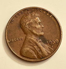 1959-D Lincoln Memorial Small Cent 0.95 Copper BN Business Strike KM-201 picture