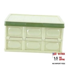 YoRise Car Trunk Organizer, Plastic Waterproof Foldable Car Cargo Storage Green picture