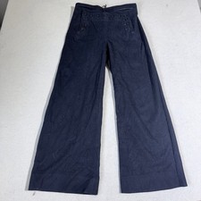 Vintage US Navy Wool Sailor Pants 13 Button Bell Bottom Naval Clothing 60s picture