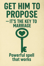 Get them to propose  it's your ticket to marriage, Very powerful spell. picture