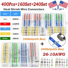 160/1000PCS Waterproof Solder Stick Seal Sleeve Heat Shrink Butt Wire Connectors picture