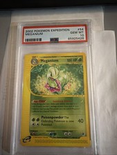 2002 POKEMON EXPEDITION #54 MEGANIUM PSA 10 picture