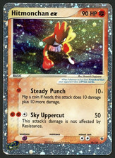 2003 Pokemon EX Ruby & Sapphire Hitmonchan EX 98/109 Holo Rare HP picture