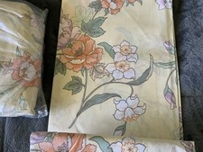 VTG WAMSUTTA JAPANESE GARDEN Floral White Cherry Sheets Ultracale Double Full picture