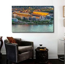Heinz Field Pittsburgh Steelers Stadium Aerial View Print Canvas/Glosss Steelers picture