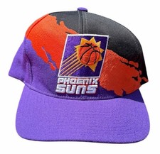 Phoenix Suns Vintage Snackback Splash NBA Hat Rare Mitchell & Ness Adjustable picture